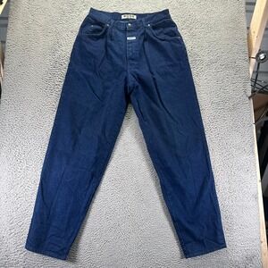 VTG Boss Jeans Mens 34x35 Blue Cotton Denim Straight Workwear Travel Baggy USA